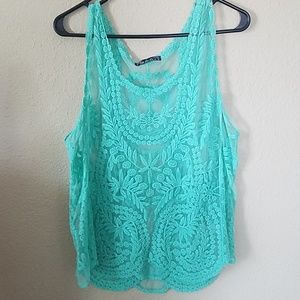 Lace tank top